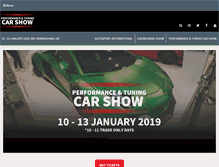 Tablet Screenshot of performancecarshow.com